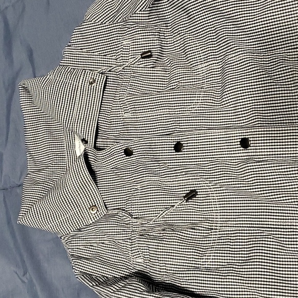 Christopher & Banks button front cinched waist shirt jacket 100% cotton - Picture 5 of 14